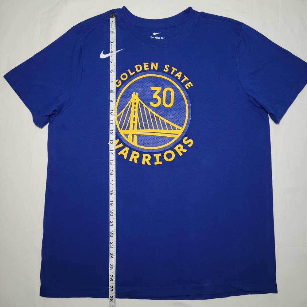 Nike Golden State Warriors T-Shirt Crewneck Stephen Curry #30 Blue Mens L NBA - Picture 4 of 8